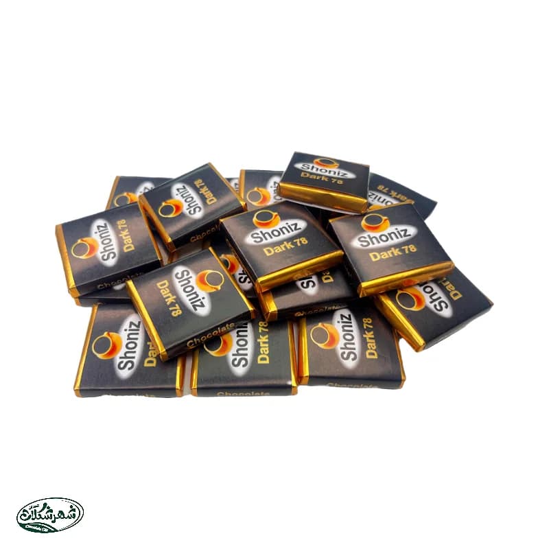 شکلات مربع تلخ شونیز 500گ 6ج