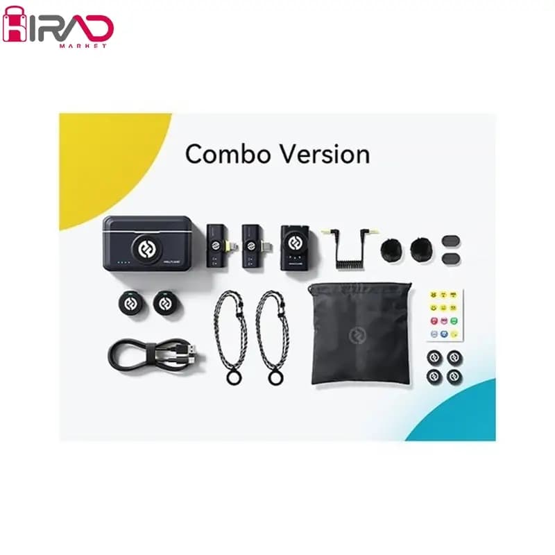 میکروفون یقهای بیسیم هالی لند مدل Lark M2 Combo با قابلیت کاهش نویز و کیس شارژ — تصویر ۲