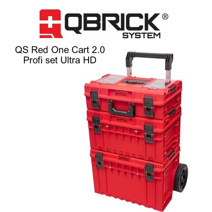 جعبه ابزار کیوبریک مدل ONE Cart 2.0 RED Ultra HD Profi Set