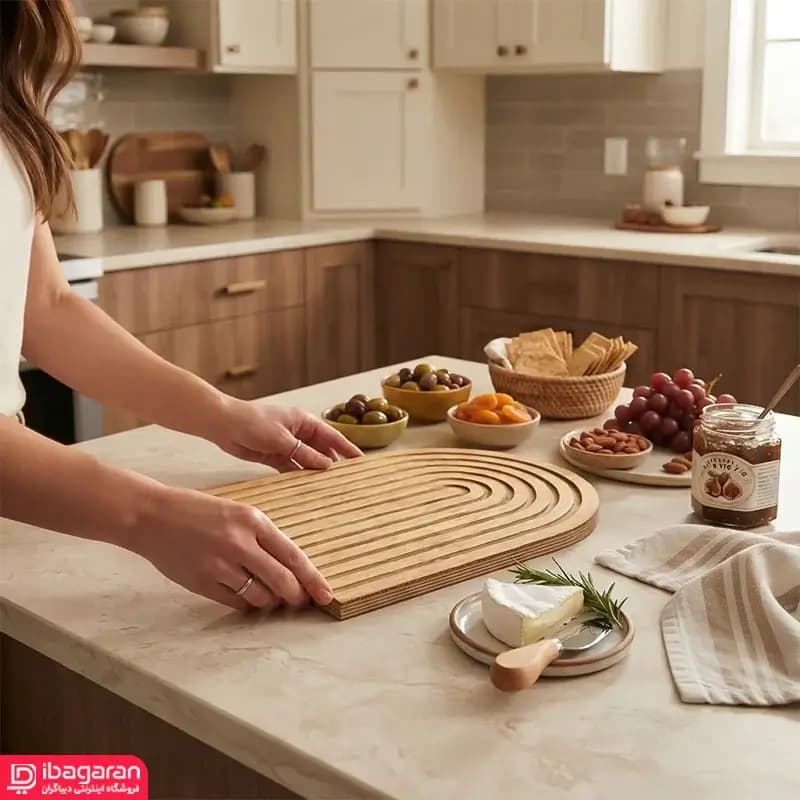 تخته سرو چوبی شیار دار رنگین کمان — تصویر ۶
