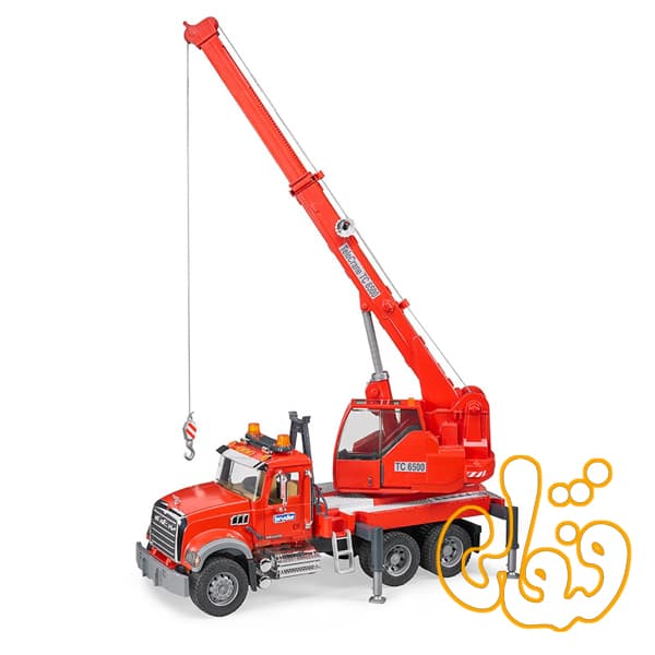 ماشین جرثقیل امداد ماک برودر MACK Granite Crane Truck With Lights And Sound Module 02826 — تصویر ۲