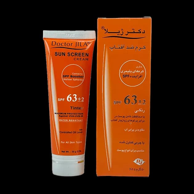 کرم ضد آفتاب رنگی دکتر ژیلا SPF63 – محافظت قوی همراه با پوشش طبیعی پوست