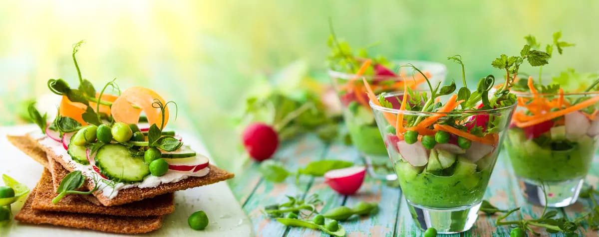 عکس استوک پیش غذای سالم