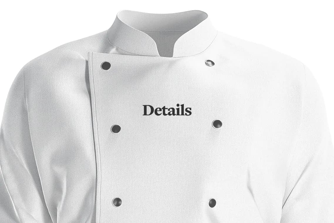 موکاپ کت سرآشپز — تصویر ۷