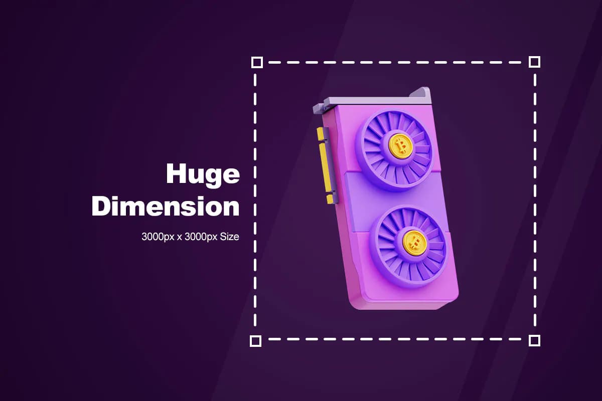 10 آیکون ارز دیجیتال و بیت کوین 3D — تصویر ۳
