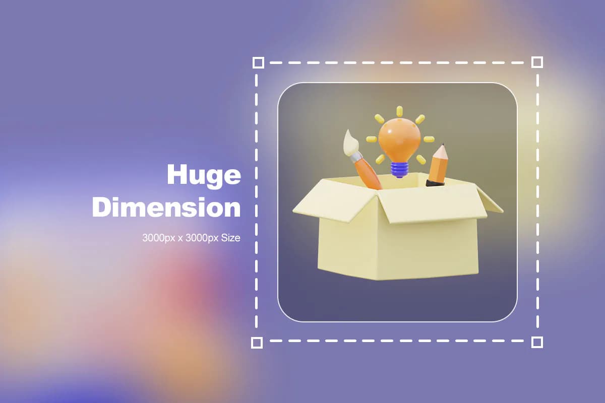 5 آیکون تفکر طراحی 3D — تصویر ۳