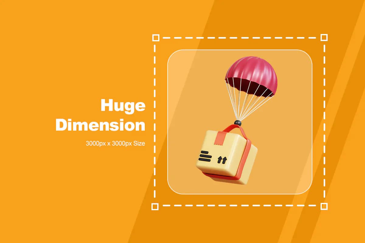 10 آیکون پست و تحویل مرسوله 3D — تصویر ۳
