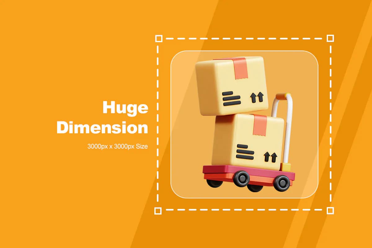 10 آیکون خدمات تحویل و دلیوری 3D — تصویر ۳