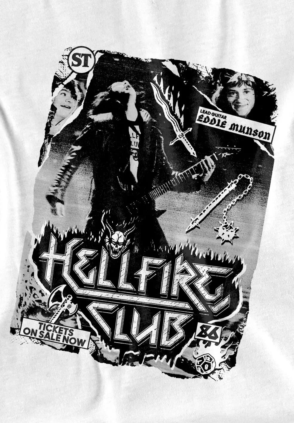 تیشرت Hellfire Club طرح Eddie Manson — تصویر ۶
