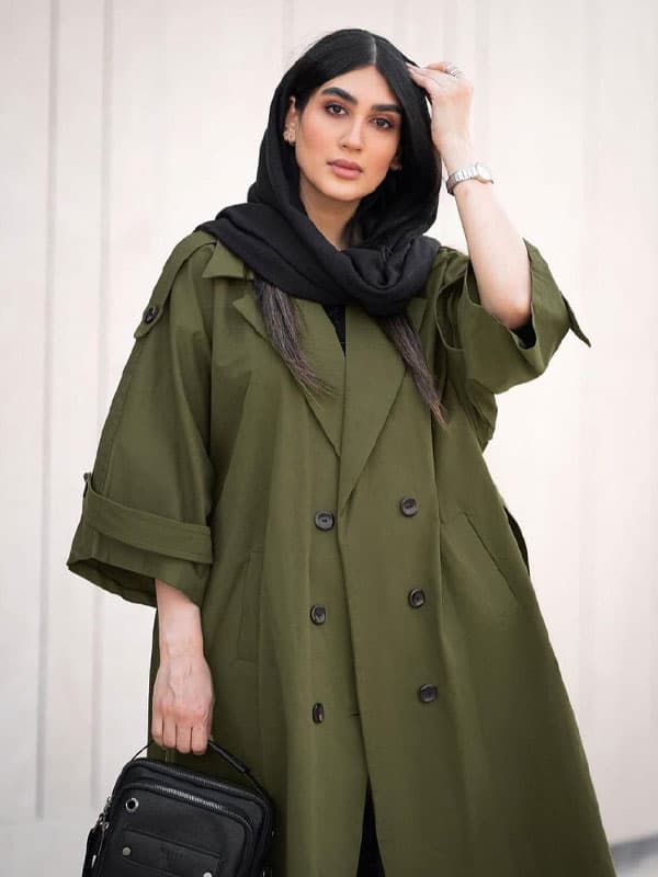 ترنچ کت زنانه مدل خزان