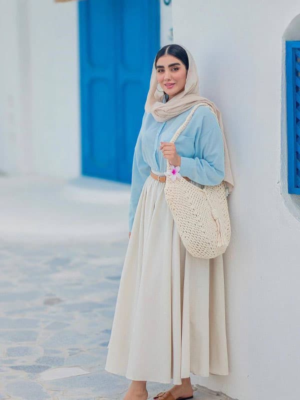 شومیز و دامن دخترونه مدل مروارید — تصویر ۲