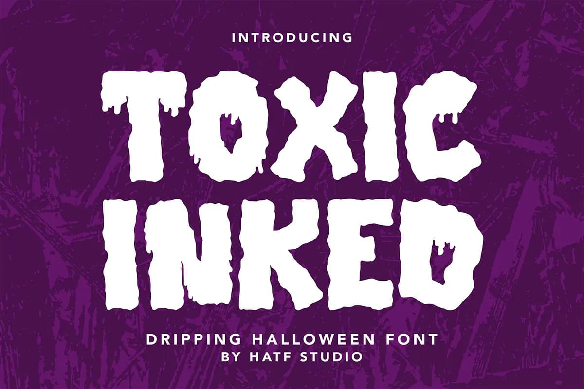 فونت جوهری و کارتونی Toxic