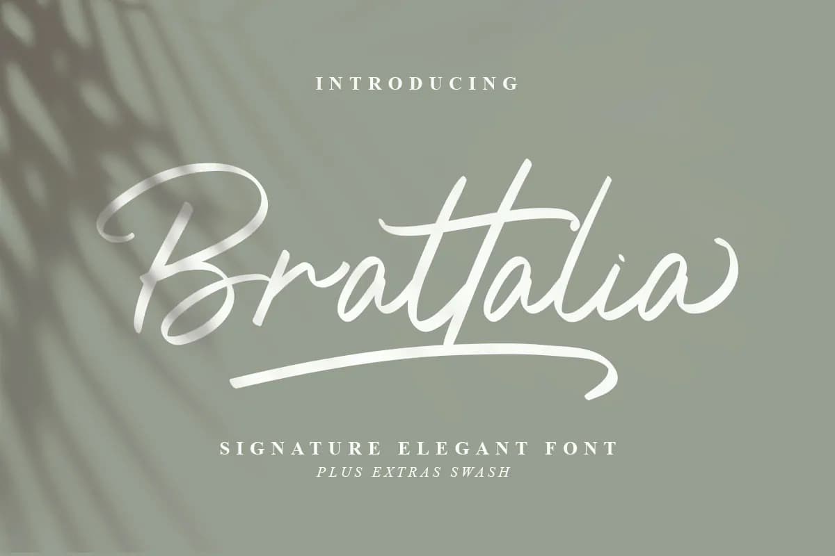 فونت سرهم انگلیسی Brattalia