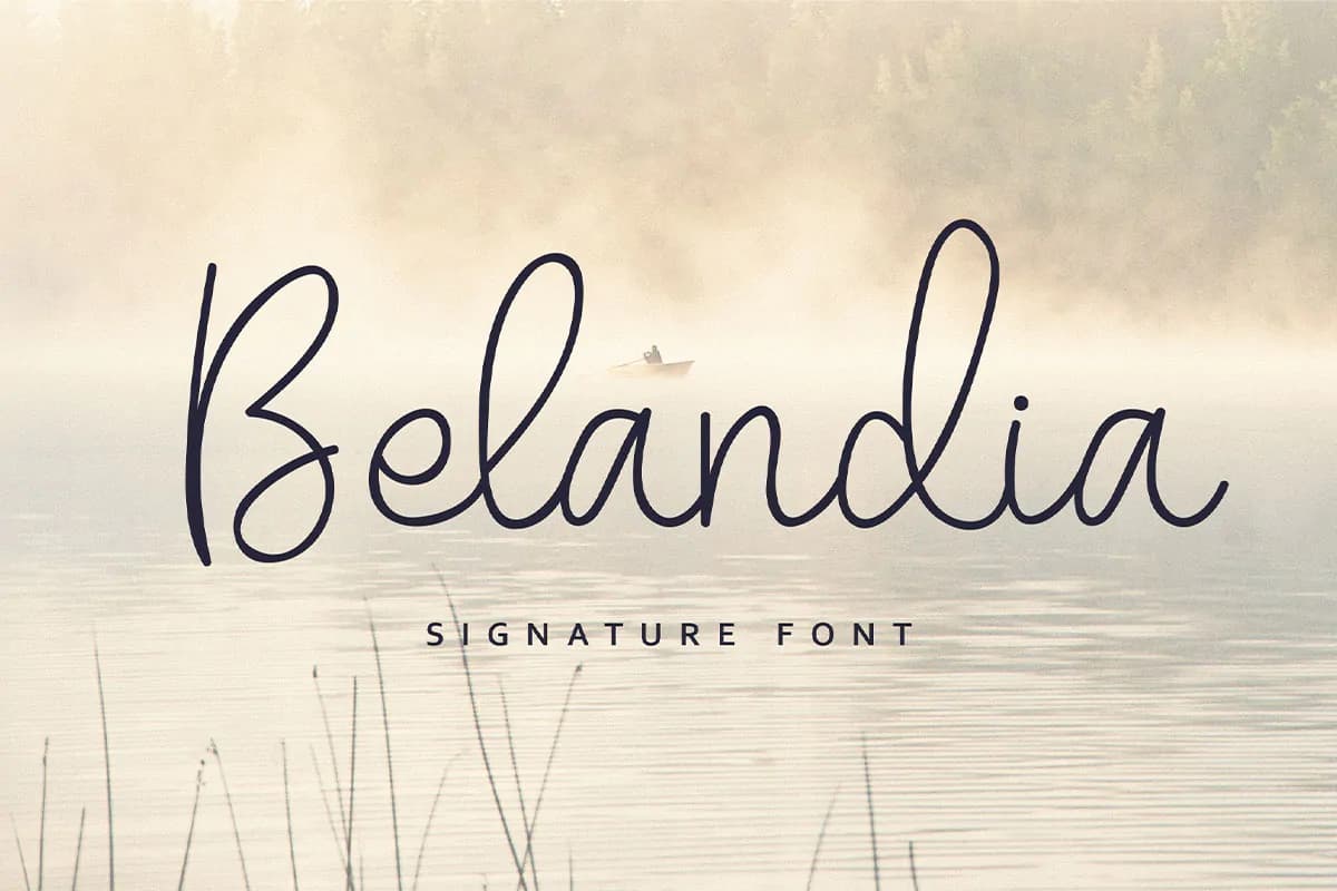 فونت دستنویس باریک Belandia