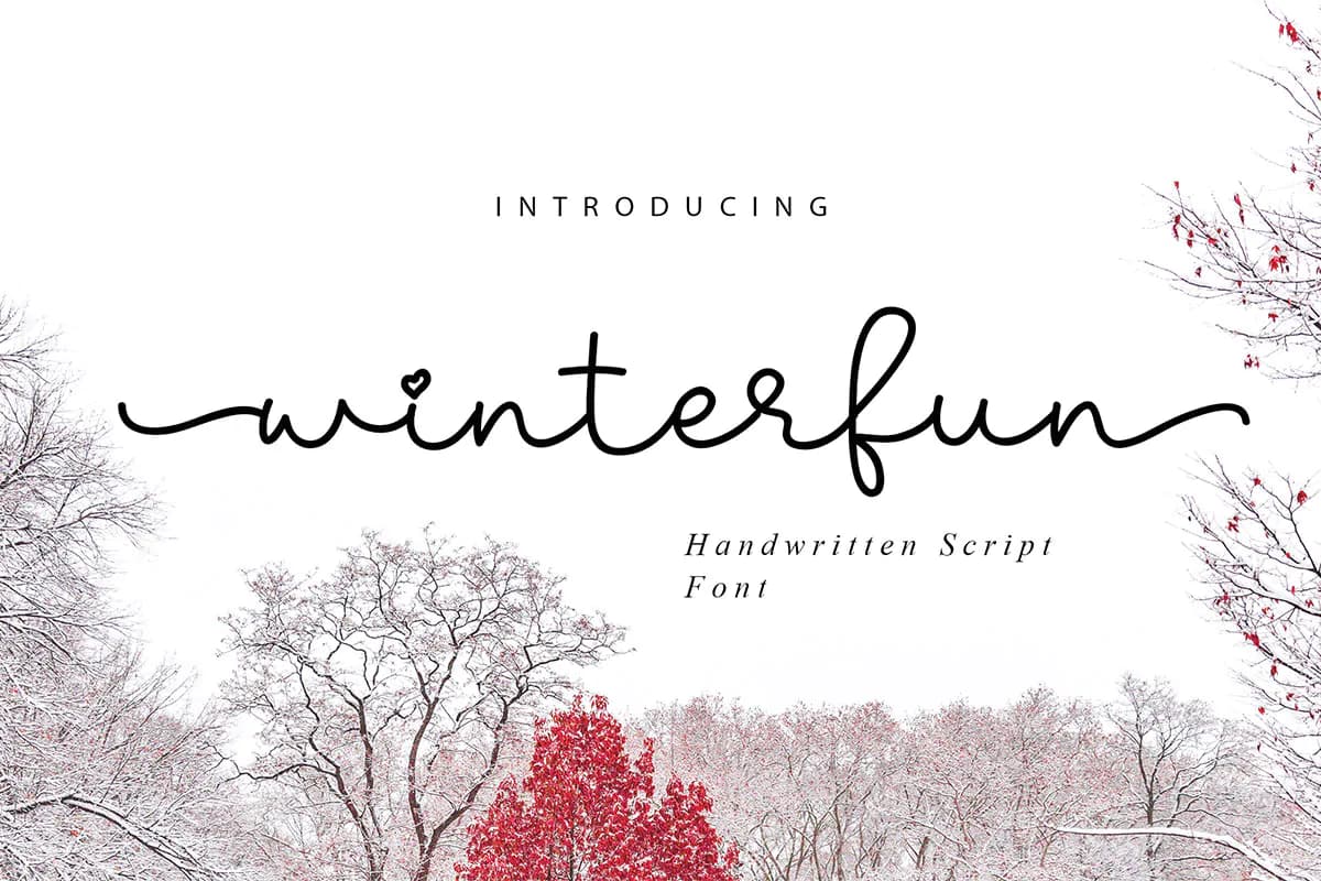 فونت دستنویس Winterfun