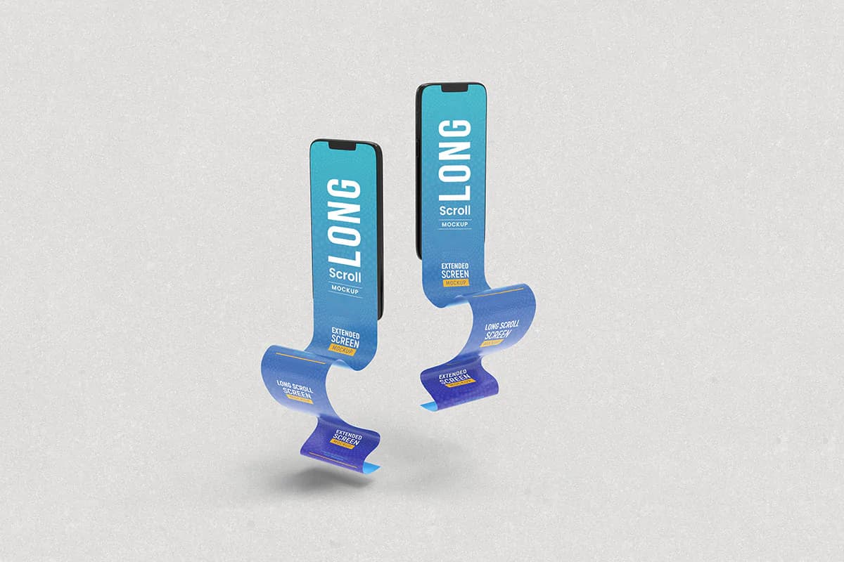 موکاپ اسکرول طولانی اپ موبایل — تصویر ۴