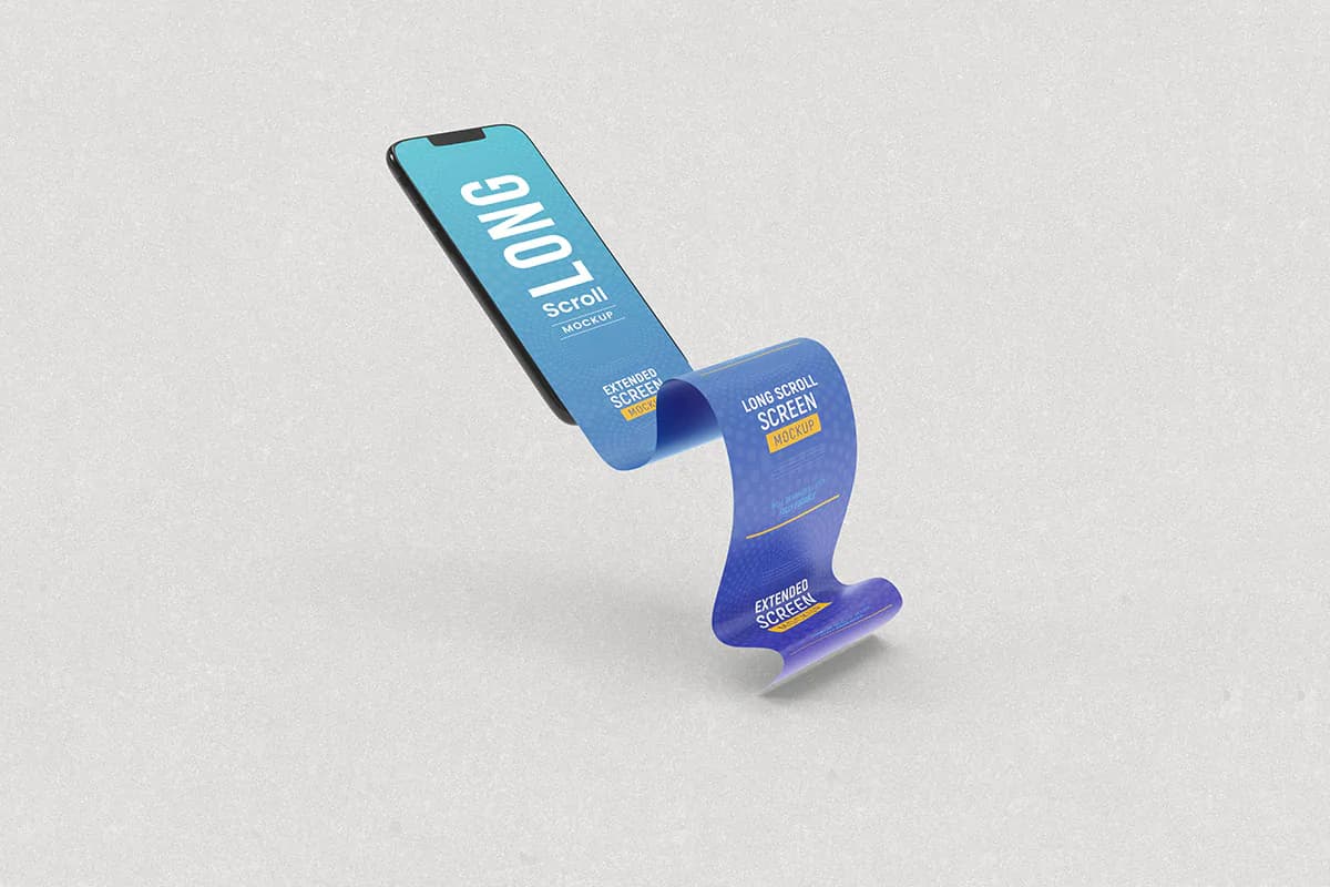 موکاپ اسکرول طولانی اپ موبایل — تصویر ۷