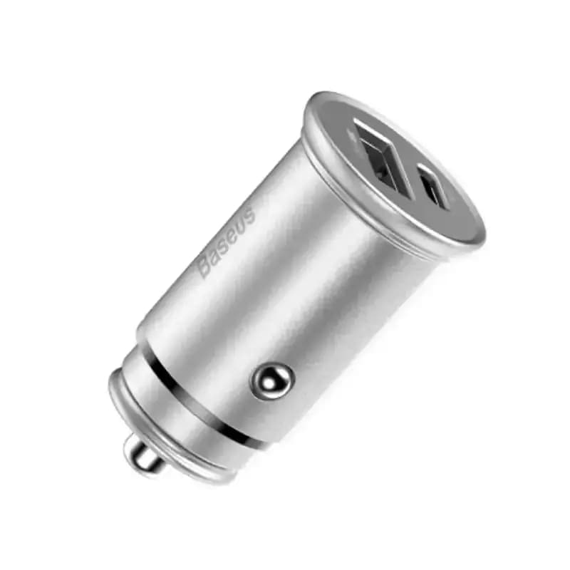 شارژر فندکی باسئوس مدل Square Metal PPS CCALL-YS01 Circular با توان 30 وات — تصویر ۸