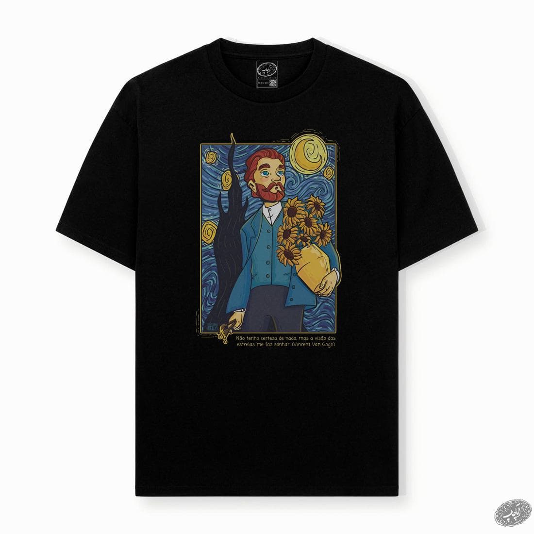 تیشرت طرح ونگوگ Van Gogh کد 783