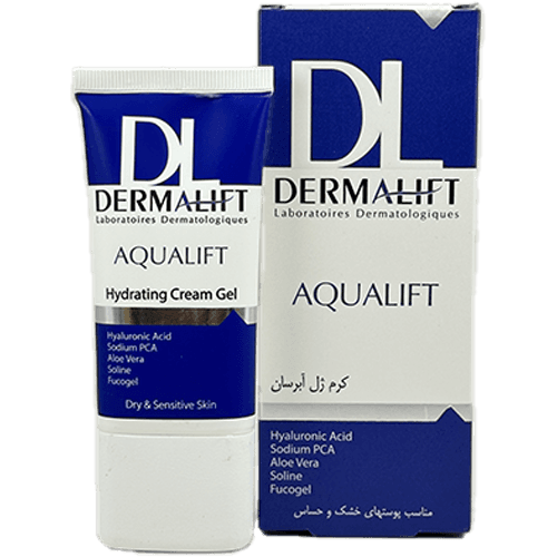 کرم‌ژل آبرسان درمالیفت Aqualift – آبرسان سبک و خنک‌کننده برای پوست‌های خشک و حساس