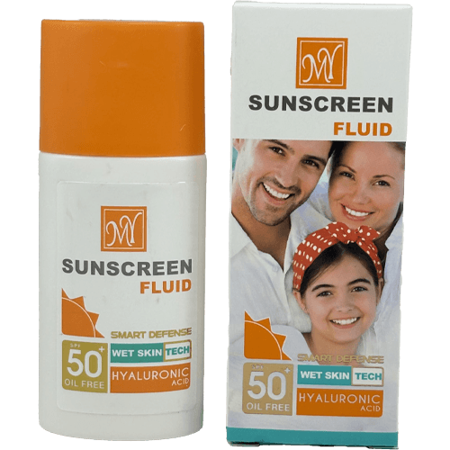 فلوئید ضدآفتاب مای SPF50 بی‌رنگ – محافظت سبک و سریع برای انواع پوست