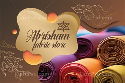 دانلود کارت ویزیت لایه باز پارچه فروشی — تصویر ۳