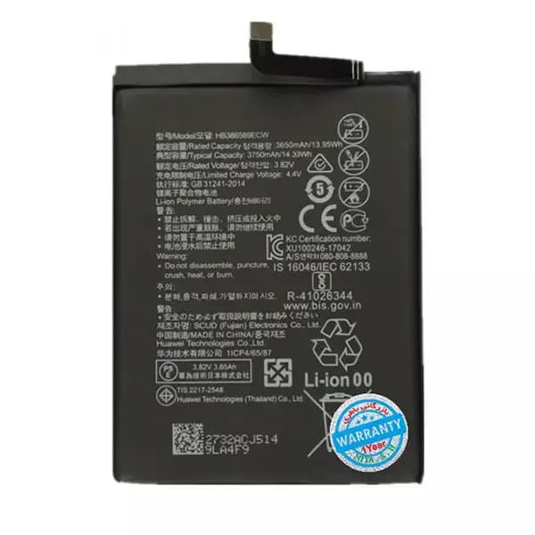 باتری اورجینال گوشی هواوی Nova 3 مدل HB386589ECW