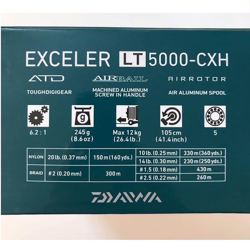 چرخ ماهیگیری دایوا اکسلر Daiwa Exceler LT CXH 5000 — تصویر ۴