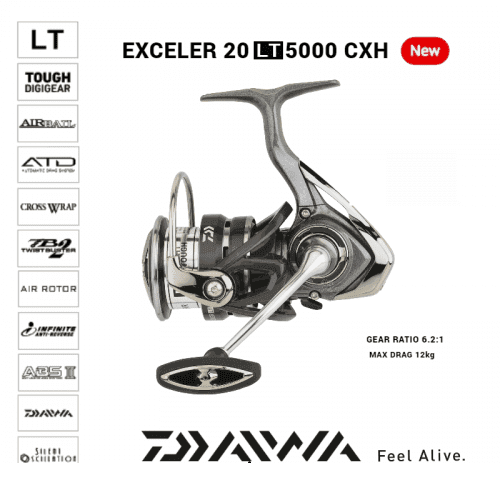 چرخ ماهیگیری دایوا اکسلر Daiwa Exceler LT CXH 5000