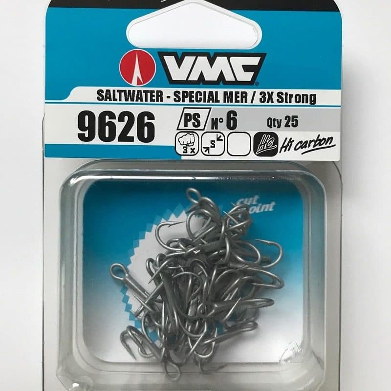 قلاب ماهیگیری سه شاخ VMC 9626PS (بسته 10 و 25 عددی) — تصویر ۲