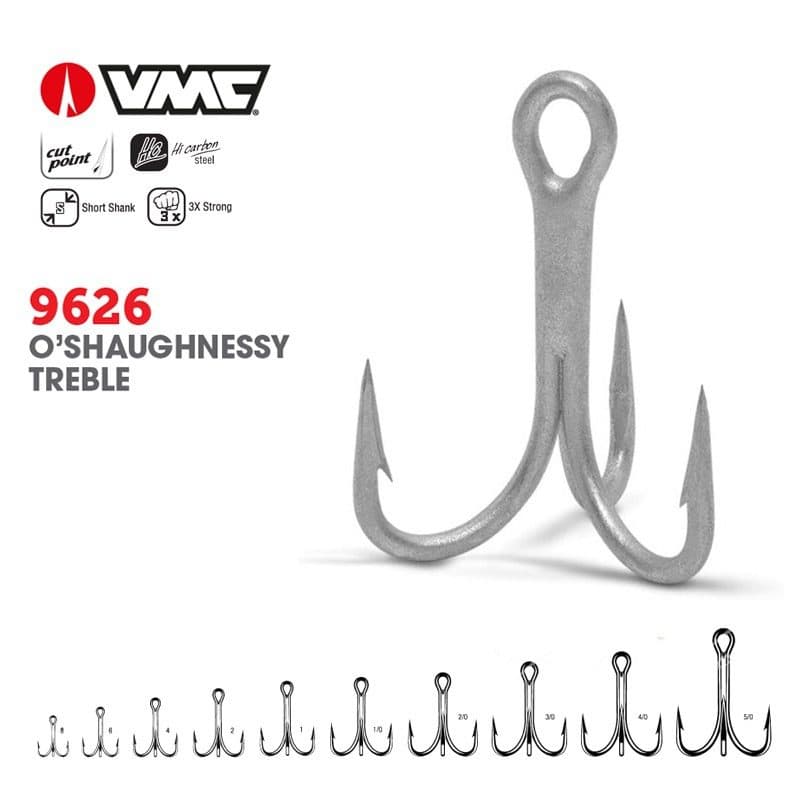 قلاب ماهیگیری سه شاخ VMC 9626PS (بسته 10 و 25 عددی)
