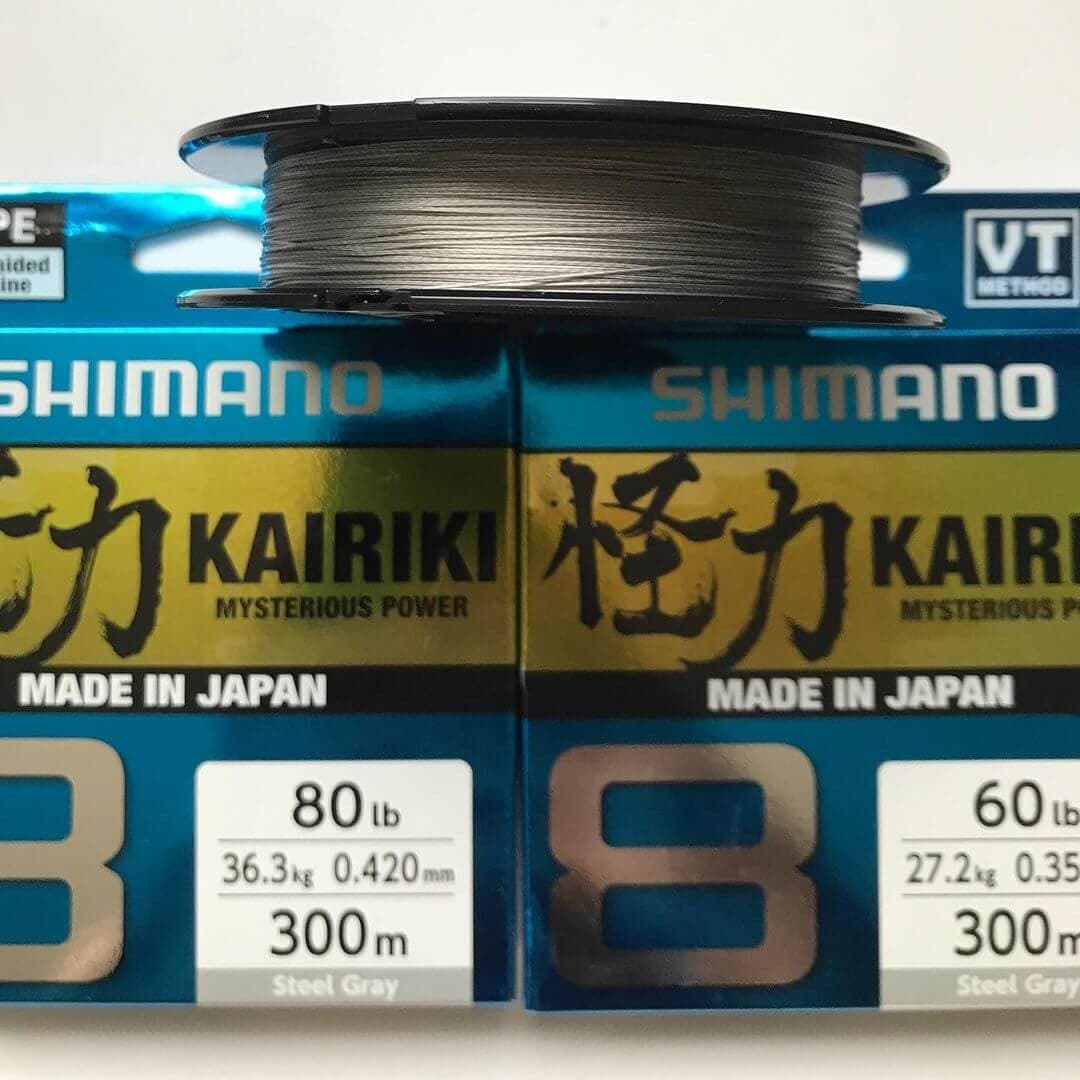 نخ ماهیگیری براید شیمانو خاکستری SHIMANO KAIRIKI 8 — تصویر ۲