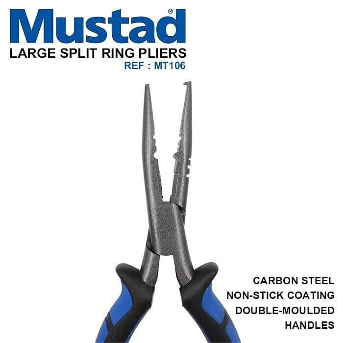 انبر ماهیگیری چند کاره آب شور موستاد Mustad SPLIT RING PLIERS — تصویر ۲