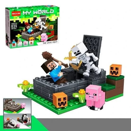 لگو ماینکرافت مای ورلد دنیا مردگان LEGO BRICK MY WORLD مدل 834