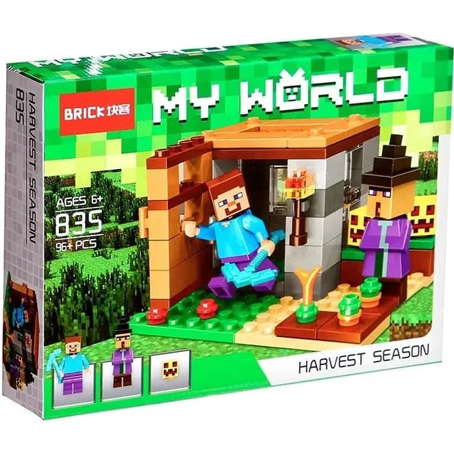 لگو ماینکرافت مای ورلد مزرعه LEGO BRICK MY WORLD مدل 832