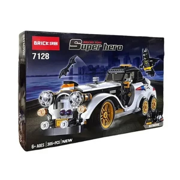 لگو ماشین کلاسیک بتمن و مرد پنگوئنی LEGO BRICK Batmobile Super hero مدل 7128
