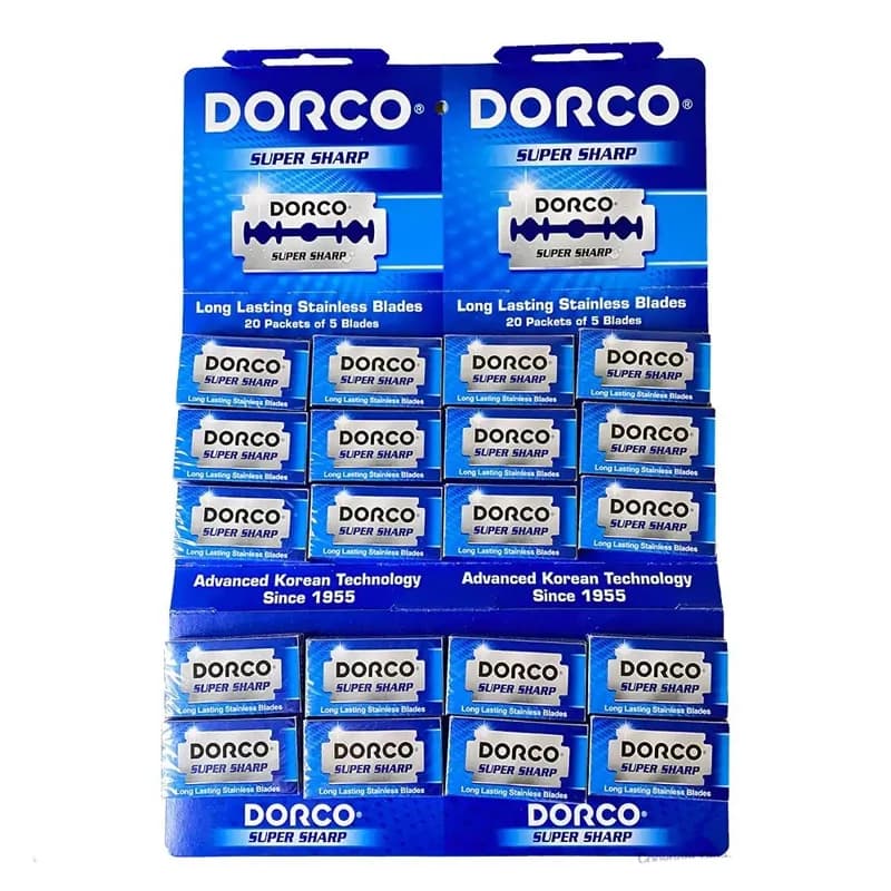 تیغ یدک سنتی DORCO ( 20 بسته 10 عددی )