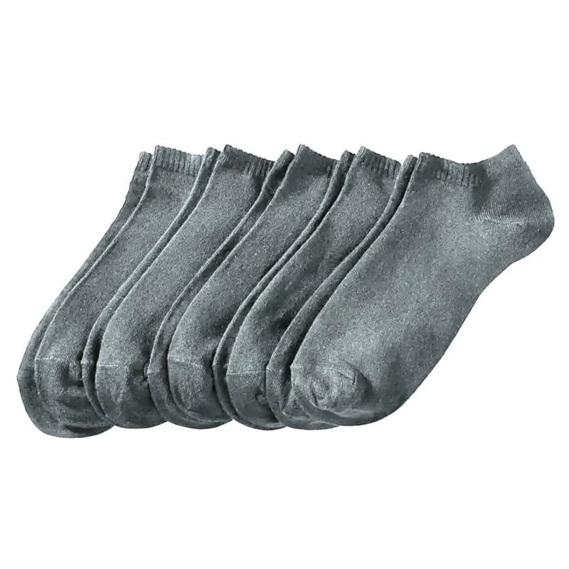 جوراب مردانه ساق کوتاه طرح ساده (طوسی)(بسته 12 جفتی)