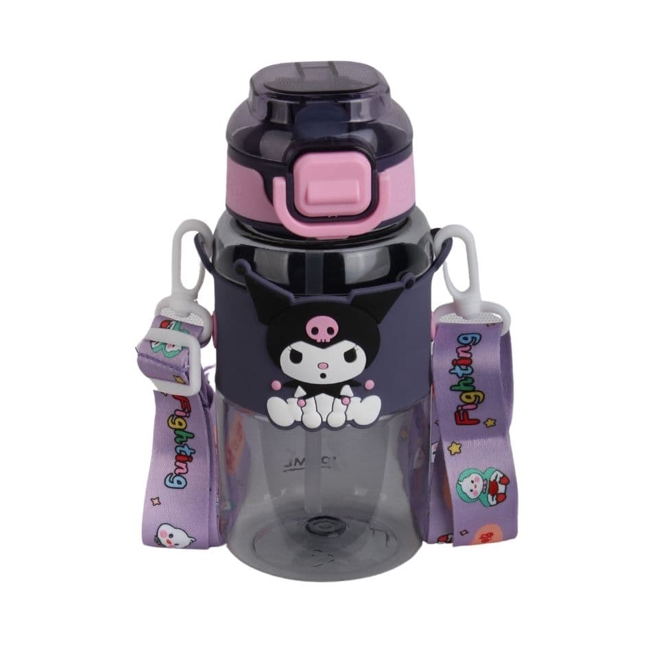 قمقمه قفل دار فانتزی طرح کرومی گنجایش 650ml کد m34 — تصویر ۵