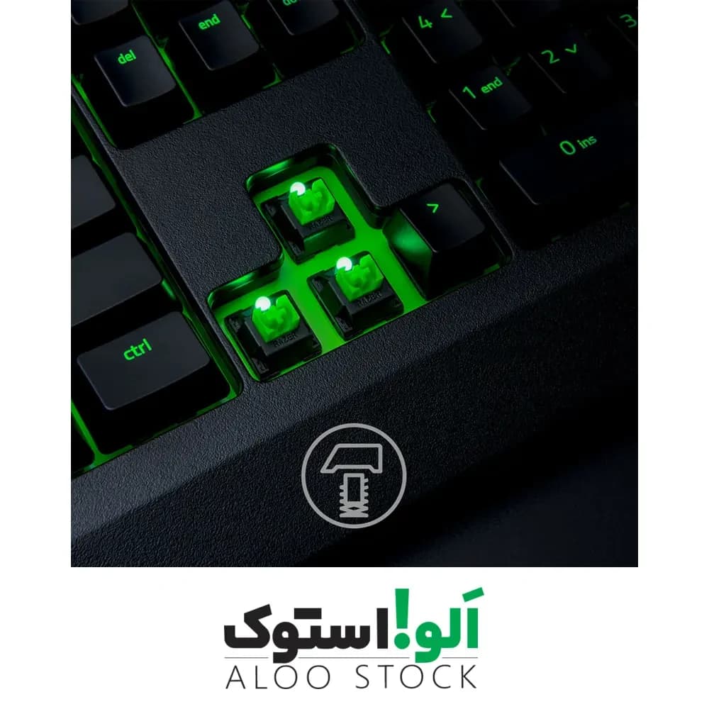 کیبورد گیمینگ ریزر مدل Razer BlackWidow ESSENTIAL Mechanical Green Switch — تصویر ۱۲