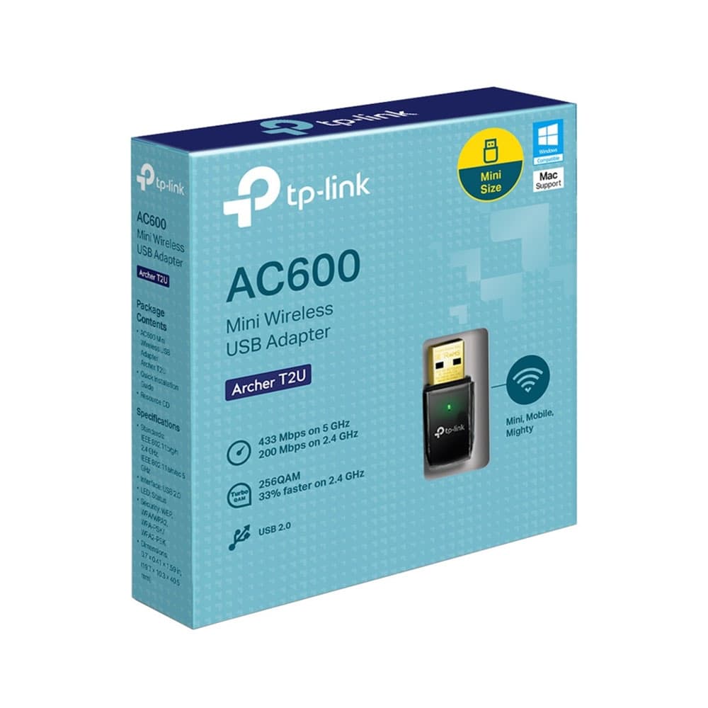 کارت شبکه USB بیسیم و دوباند تی پی لینک مدل TP-Link Archer T2U Wireless Adapter — تصویر ۲