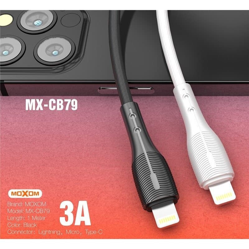 کابل شارژ اندرویدی MOXOM مدل MX-CB79 — تصویر ۳