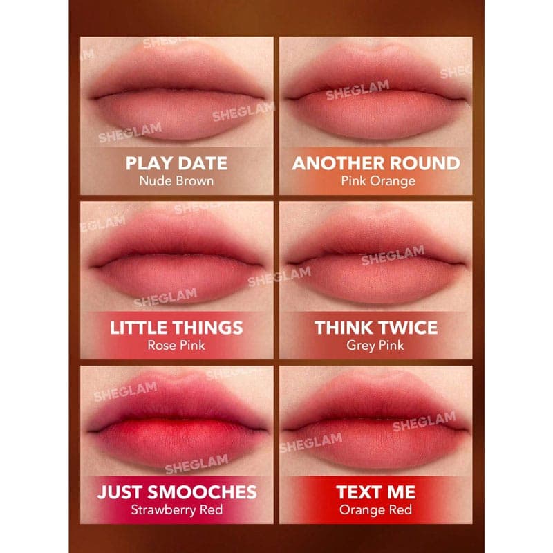 رژلب مایع مات شیگلم SHEGLAM مدل Soft Haze رنگ Think Twice — تصویر ۴