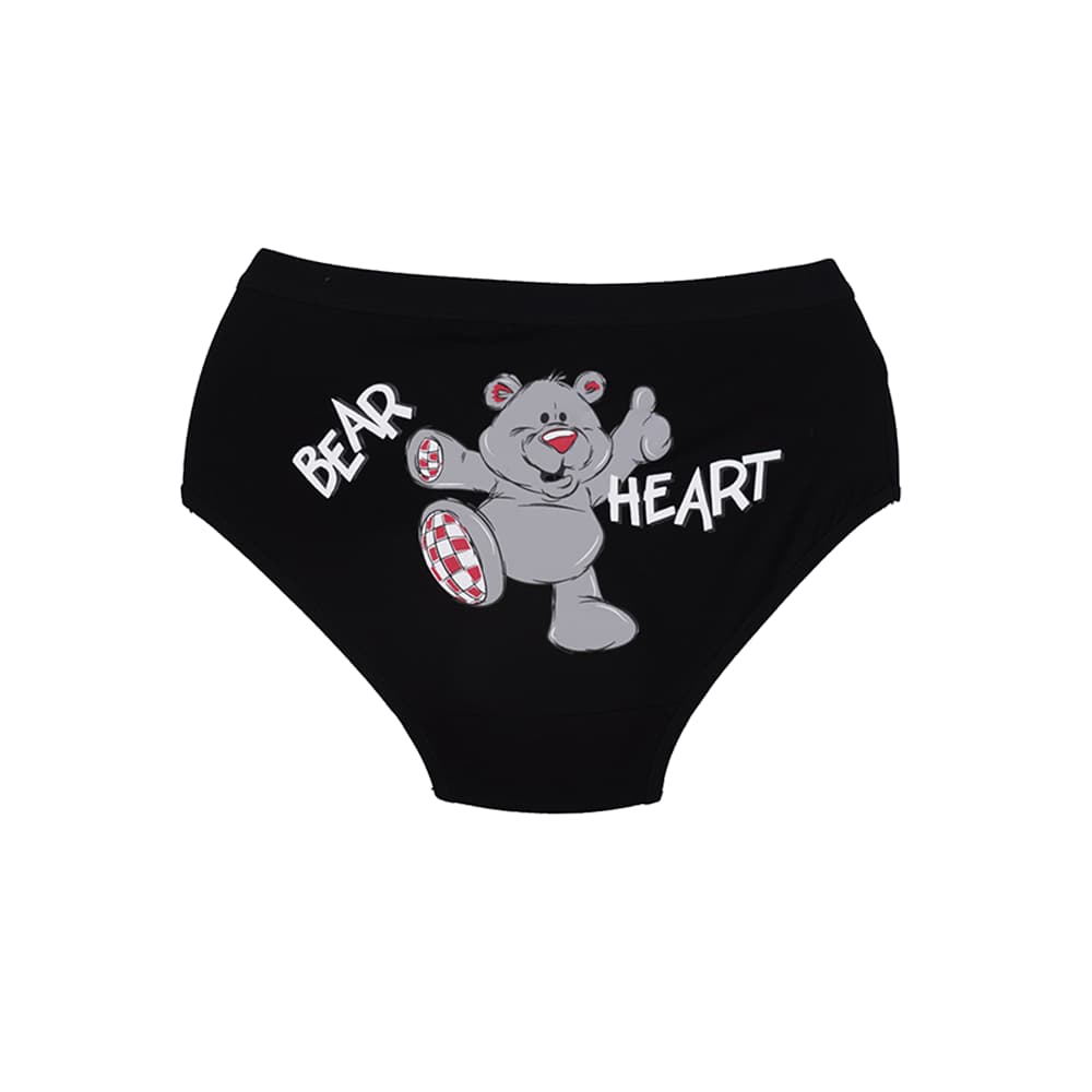 شورت زنانه اسلیپ نخی کش پهن طرح Bear Heart برند بانو — تصویر ۶