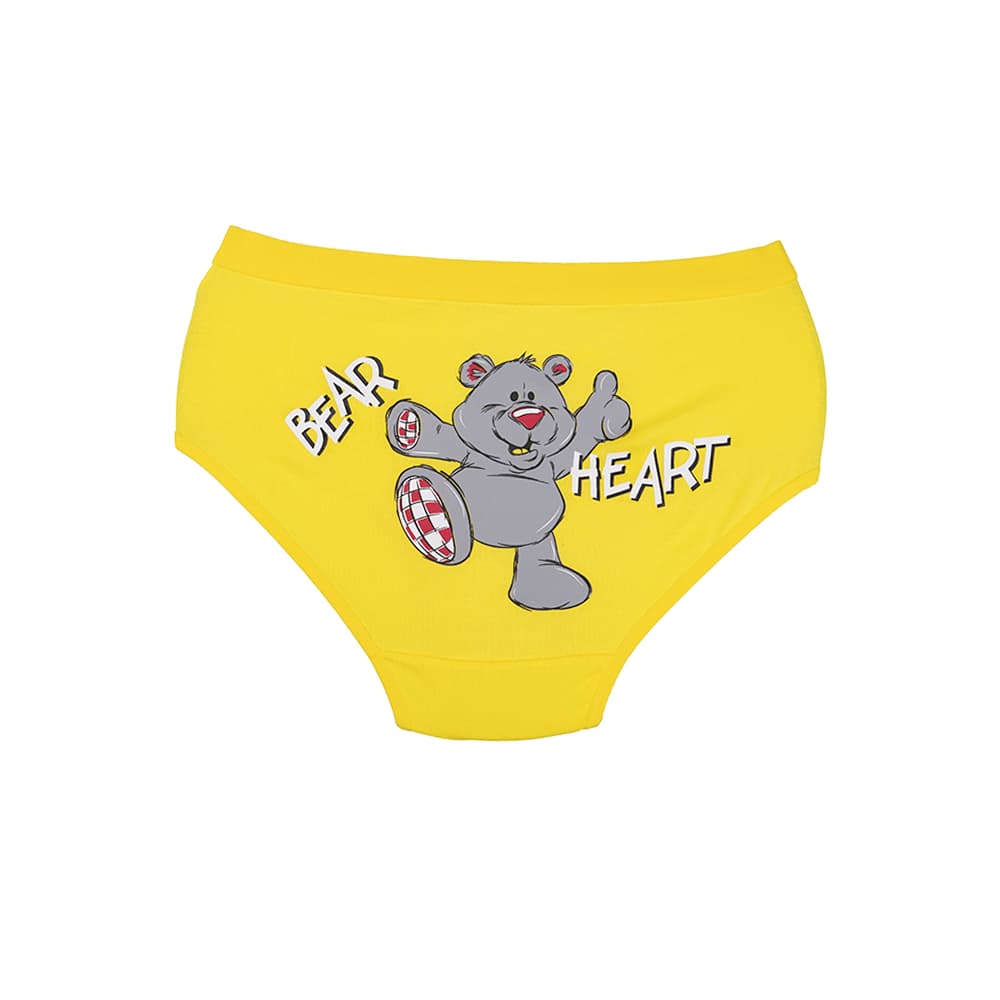 شورت زنانه اسلیپ نخی کش پهن طرح Bear Heart برند بانو — تصویر ۸