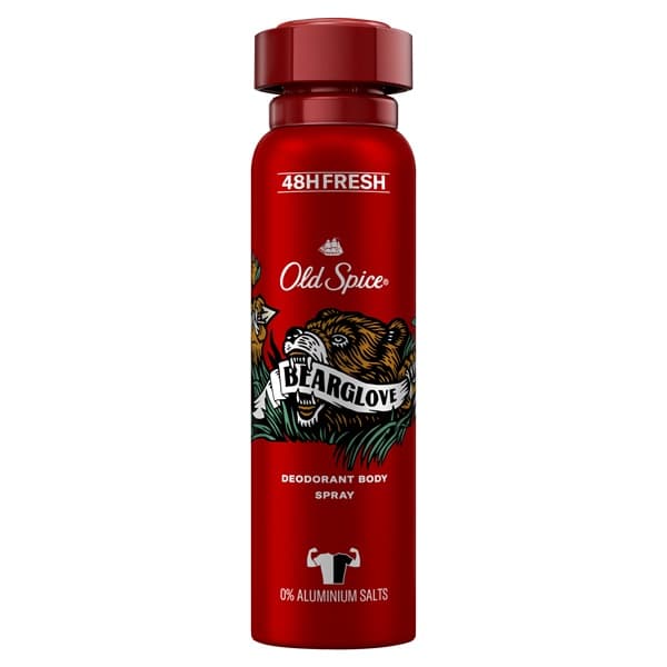اسپری بدن دئودورانت مردانه الد اسپایس مدل Bearglove حجم 150 میل