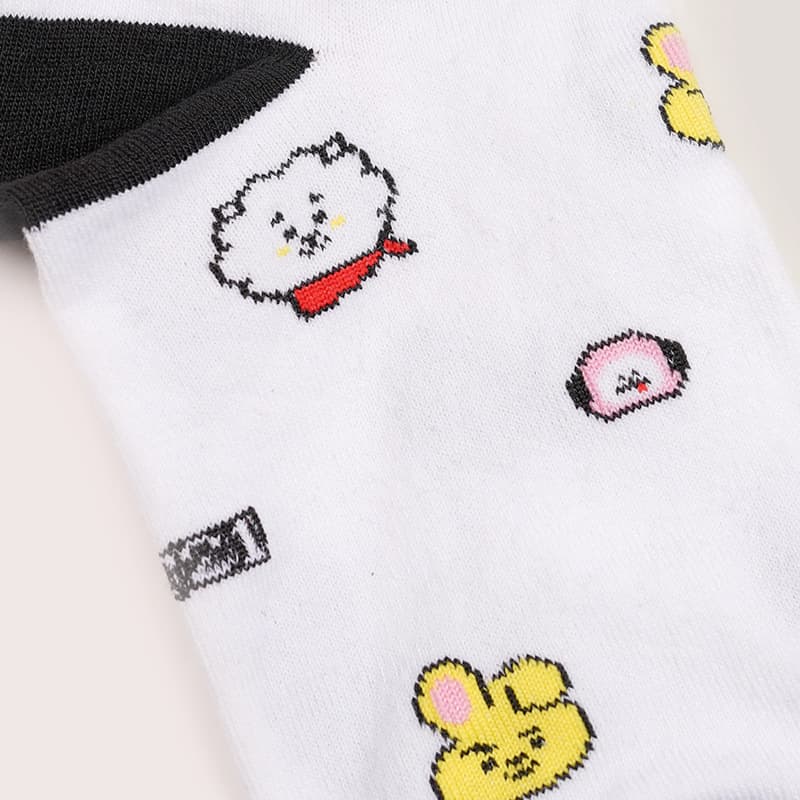 جوراب ساقدار طرح آرجی BT21 — تصویر ۵
