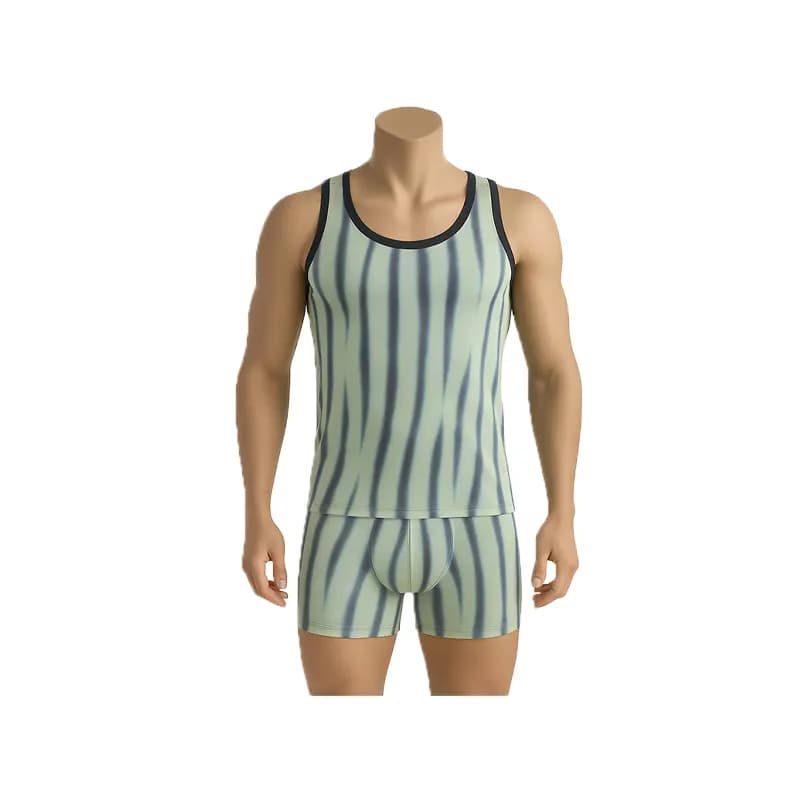 ست شورت و زیر پوش رکابی مردانه طرح ZEBRA برند هیراد