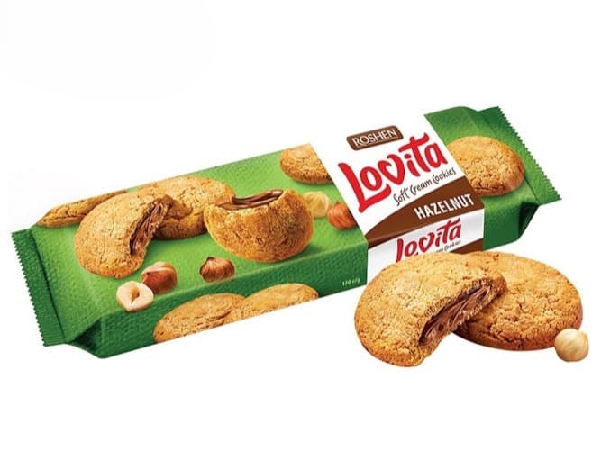 کوکی مغز دار 170 گرم لاویتا روشن Roshen Lovita