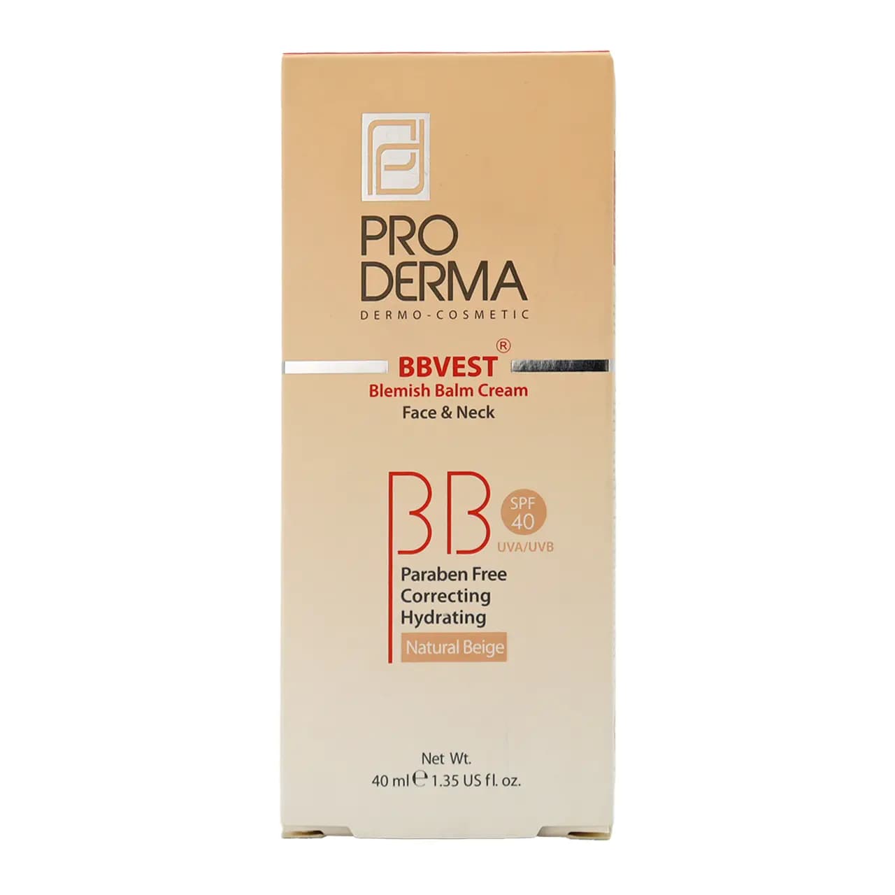 کرم پوشاننده و مرطوب کننده رنگی ب ب وست پرودرما SPF40